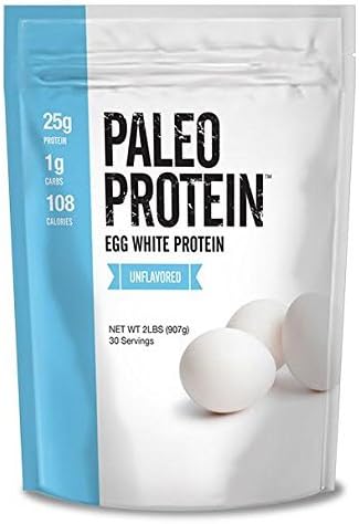 Paleo Protein Egg White Powder (2 LBS Total)(Soy Free)(30 Servings Total) (GMO Free)