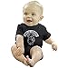 Sons Of Anarchy Soa Reaper Insignia Black Baby Infant Creeper Romper Onesie (Small 6-12Months)
