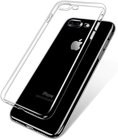 QOOKI, iPhone 7 Plus, 8 Plus Ultra Thin Soft Gel Case, Clear, Supports Wireless Charging, Anti-Scratch, Impact Absorption. (iPhone 7 Plus/8Plus)