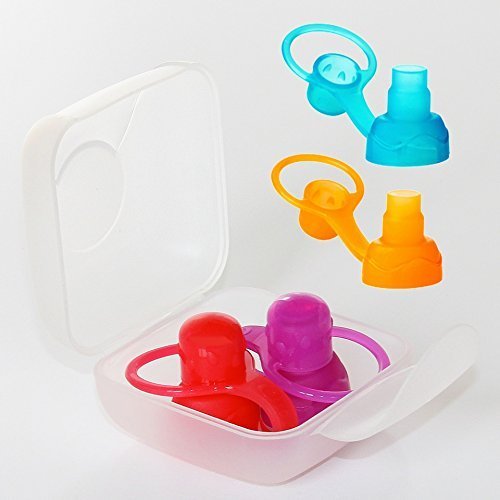 ChooMee Tapas para bolsitas de alimento reutilizable para el bebé 4 piezas Blanco