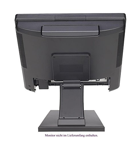 Halterung für Touchscreens, POS und PC Monitore / 10“- 17“ Zoll / verstellbar / Metallplattengerüst / hohes Eigengewicht / VESA 100 & 75 / Standfuß / Display Ständer - 3