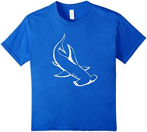 Kids Hammerhead shark T Shirt Tshirt for men women boys girls 8 Royal Blue