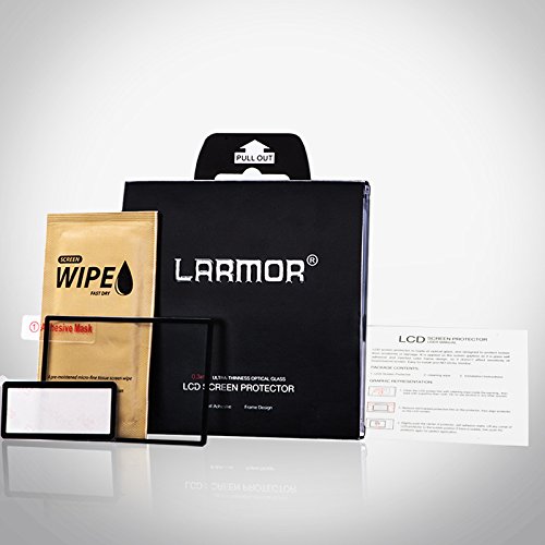Larmor Verre de protection pour Nikon D4  Nikon D4S  la quatri  me G        Protection   cran en Verre v  ritable LCD pour Nikon D4  Nikon D4S 6  couches Plus Cadre de protection