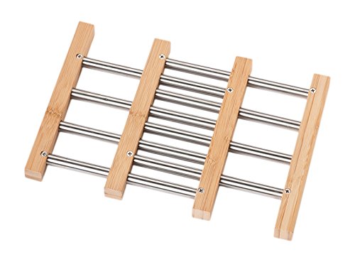 Kesper 52742 Topfuntersetzer variabel, bambus / edelstahl