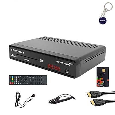 Servimat Récepteur Satellite HD + Carte TNTSAT V6 + Câble HDMI + Câble 12V + Déport IR