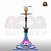 Produktbild AMY Deluxe 057R GLOBE R Wasserpfeife Shisha (Mattschwarz-Blau)
