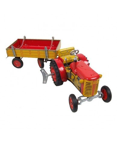 Preisvergleich Produktbild KOVAP Zetor Traktor, mit Anhänger, rot
