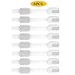 GAGAKU 8 Count Child Safety Locks Adjustable Strap Latches for Cupboard Door Fridge, No Drilling or Tools - Push Fasten, White