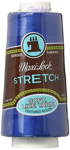 American & Efird AME54.32059 Blue Maxi Lock Stretch Thread, 2000yd