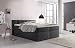 Produktbild Furniture for Friends Boxspringbett Valina 200x200cm Anthrazit H3 inkl. Lieferung ins Schlafzimmer & Visco-Topper, Taschenfederkern-Matratze, ideal für Dachschrägen