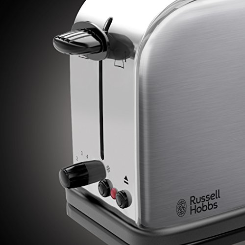 Russell Hobbs 21396-56 Oxford Langschlitz-Toaster, 6 einstellbare Bräunungsstufen, 1000 W, edelstahl - 6