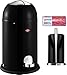 Produktbild Wesco Kickmaster junior 12-Liter Abfallsammler schwarz + Küchenrollenhalter schwarz + 28 Müllbeutel im Set