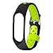Produktbild Altsommer für Xiaomi Mi-Band 3 Watch Doppelte Farbe Sport-Silikon-Armband Strap Sport Ersatz UhrenarmbänderSport Watch Band Replacement für Damen Herren mit Braun Blau Grün Rosa (Grün)