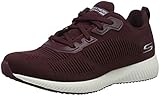 Innenmaterial: Textil Skechers Damen Bobs Squad-Total Glam Sneaker, Rot Burgundy, 38 EU