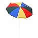 Produktbild Hengda® 1.4m Bunt Sonnenschirm Garten Schirm Marktschirm Ampelschirm Kurbel Schirm für Garten, Terrasse, Loggia, Balkon, Camping-Platz, Pool, Planschbecken