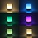Produktbild SAVONGA Bluetooth Lautsprecher mit LED Lampe LL002 Bunt Beleuchtung - dimmbare mit Touch Sensor Uhr Radio Weckfunktion SD-Karte Sleep-Mode Hand frei telefonieren auch für Camping Garten und Reisen