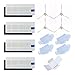 Price comparison product image htfrgeds for 360 S6 Sweeping Robot Vacuum Robot Robot and Roborock Vacuum Robot Replacement Filter/Brush Set Vacuum Robot Replacement dust Container/HEPA Filter