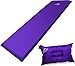 Produktbild normani Selbstaufblasbare Luftmatratze inkl. Kissen zum Outdoor Camping Farbe Violett Größe 190 x 60 x 3 cm