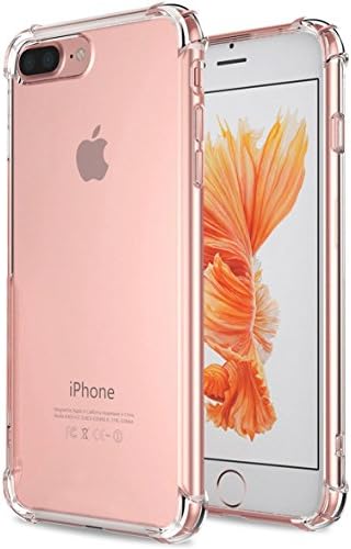 Geoffrey Boutique Shockproof Cell Phone Clear Case for iPhone 7 | Iphone 8 Plus | Ultimate Protection | High-Quality TPU and PU Case | Scratch Resistant | Light Weight | Thin Structure