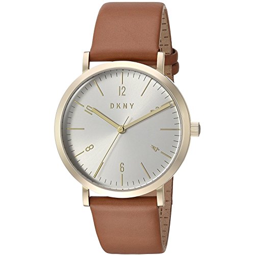 DKNY Damen Analog Quarz Uhr mit Leder Armband NY2613