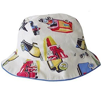 Powell Craft 100% Cotton Vintage Transport Design Baby Boys Sun Hat