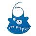 Koly Baby Bib Cartoon cute convenient Silicone Waterproofing Bib (Dark Blue )