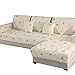 Produktbild DFamily L-förmig Sofabezug Baumwolle Sofa Schutz Abdeckung Einfache Anti-rutsch Möbel Protector-D 70x210cm(28x83inch)(1 Stück)