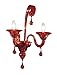 Produktbild Rossini Beleuchtung a.1036 – 1 Wandleuchte Glas Murano E14, 42 W, Rot