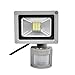 Produktbild PrimLight 1X 20W SMD LED Flutlicht Strahler Fluter Außenlicht Scheinwerfer Sicherheits-Licht Energiesparendes Flutlicht mit PIR Bewegungs-Sensor Wasserdichtes IP65