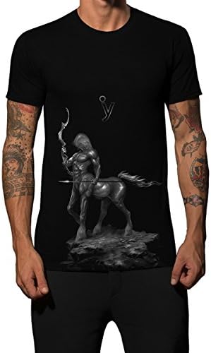 Iacobuccyounes Italy - Shirt Astrology Sagittarius (zodiac signs horoscope Venus ascending moon home planets zodiac t-shirt gift idea) Men Black - M