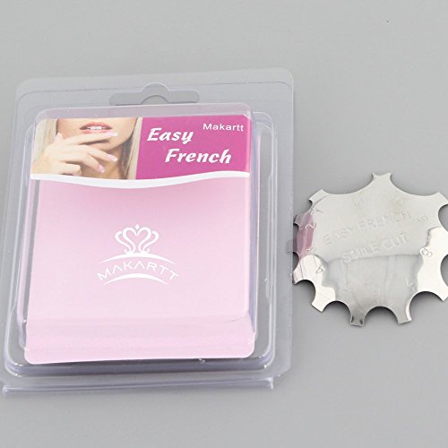 MAKARTT® 9 Größen Acrylic Nagel Cutters Smile Linie Einzelner Tips Scheider Nagel Gel Einfach Perfekt Frankzösisich Smiley Nagelkunst Hilfsmittel – Für Nail Salons & DIY - 4