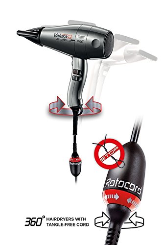 VALERA SWISS SILENT JET 8600 IONIC Rotocord – 2400W, Mod.: SXJ 8600 RC, Professioneller Haartrockner mit Ionen-Generator und Smart Airflow Technology, Swiss made – inkl. 2 schmaler Ondulierdüsen - 6