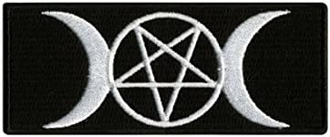 Extreme Largeness Pentagram & Moons Patch 10x4.5cm