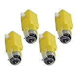 robot motors and wheels Farbe Gelb perfk 4pcs DC 3V-12V Getriebemotor für DIY Roboter Smart Car Robot