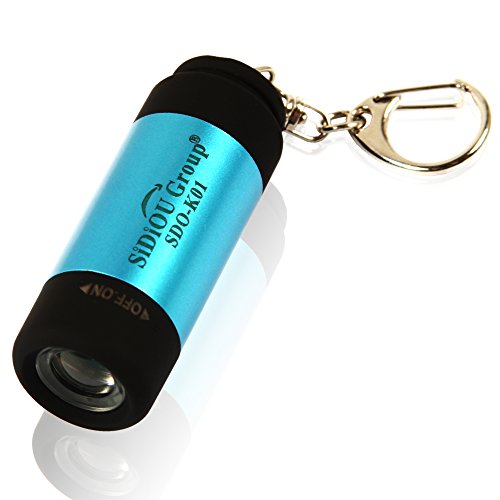 Preisvergleich Produktbild Sidiou Group Mini LED Taschenlampe USB wiederaufladbare Taschenlampe wasserdichte Taschenlampe im Freien Schlüsselanhänger Taschenlampe von Mondlicht