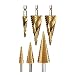 Produktbild 6 Stück Titanium Coated HSS gerade und Spiral Stufenbohrer Set 4 mm bis 32 mm-total 58 Größen
