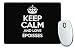 Produktbild Schwarz Keep Calm und Love époisses Mauspad Farbe 2445