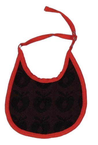 Smafolk Bib with Small Apples Bib (Brown, One Size)