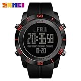 Easy Go Shopping Dual Time Multi-Funktions-Wasserdichte Student elektronische Uhr Outdoor Sports Mode Countdown Herrenuhr (Color : 5)