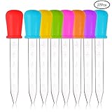 9 Farben - 27 Stück flüssige Tropfer, jeder Tropfer ist aus Lebensmittelqualität Silikon und Kunststoff.