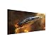 Produktbild Kunstdruck Mass_Effect_3_Ship_150x50cm Panoramabild _Ausführung qualitativ hochwertiges Keilrahmenbild auf echter Leinwand als Wandbild auf Keilrahmen
