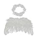 niceEshop(TM) Baby Angel Wings Free Halo Full Fluff Feather Cupid Props