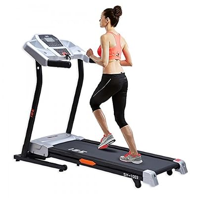 ISE Tapis de Course Electrique Pliable Motorisé‎ Inclinaison Automatique 14 Km/h Moteur DC 1.5CV Système de Conduite SY1003
