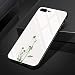 Produktbild GUYISJK iPhone-Handyhülle Mobile Phone Case X7 Plus Apple 8 8 Plus Glas Silikon Set Spiegel Anti-All-Inclusive Kleine, Frische Blätter Minimalistischen Kalter Wind Zen Buddhistische Flower Chinese