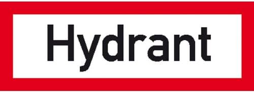The Hydrant Drinking System Hydrant Sign for fire safety, 3 M reflective refl. Size 29,70 x 10.5 CM