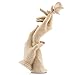 Produktbild zanasta Deko Figur Hände mit Rose | Kunstharz & Sandstein Statue/Skulptur