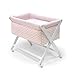 Cambrass 46 x 78 cm Wooden Crib X with Fabrics Collection Ter (Pink/ White Spotted)