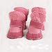 Produktbild TINGSU, Haustier Hund Schuhe, Haustier Boot, wasserdicht Anti-Rutsch-Haustier Schuhe Boot Classic Warm Hund Schuhe (pink, Länge: 1.67 ''; Breite: 1.25 '')