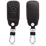 EDLE LEDEROPTIK: Das Auto Schlüssel Schlüsselcase in Schwarz besteht aus robustem Kunstleder und schützt Deinen Zündschlüssel durchweg vor Schmutz, Kratzern und Abnutzungserscheinungen.