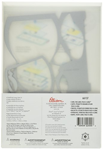 Sizzix 661137 Fuchs Karte zum falten von Jen Long Thinlits Stanzen Set, 6 in Packung, Stahl, mehrfarbig, 26.2 x 16.89 x 0.5 cm - 2